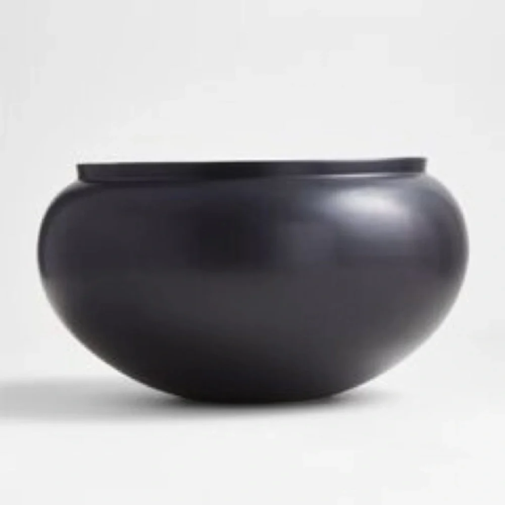 Jimena Black Ceramic Centerpiece Bowl